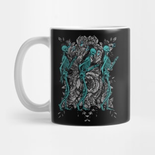 Three skeleton dancing Mug